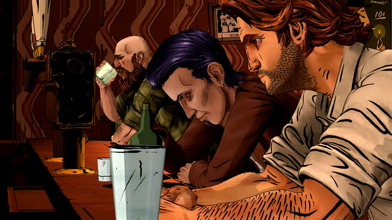 Bigby's wolf-eyed stare, the remaster's most recognisable close-up
